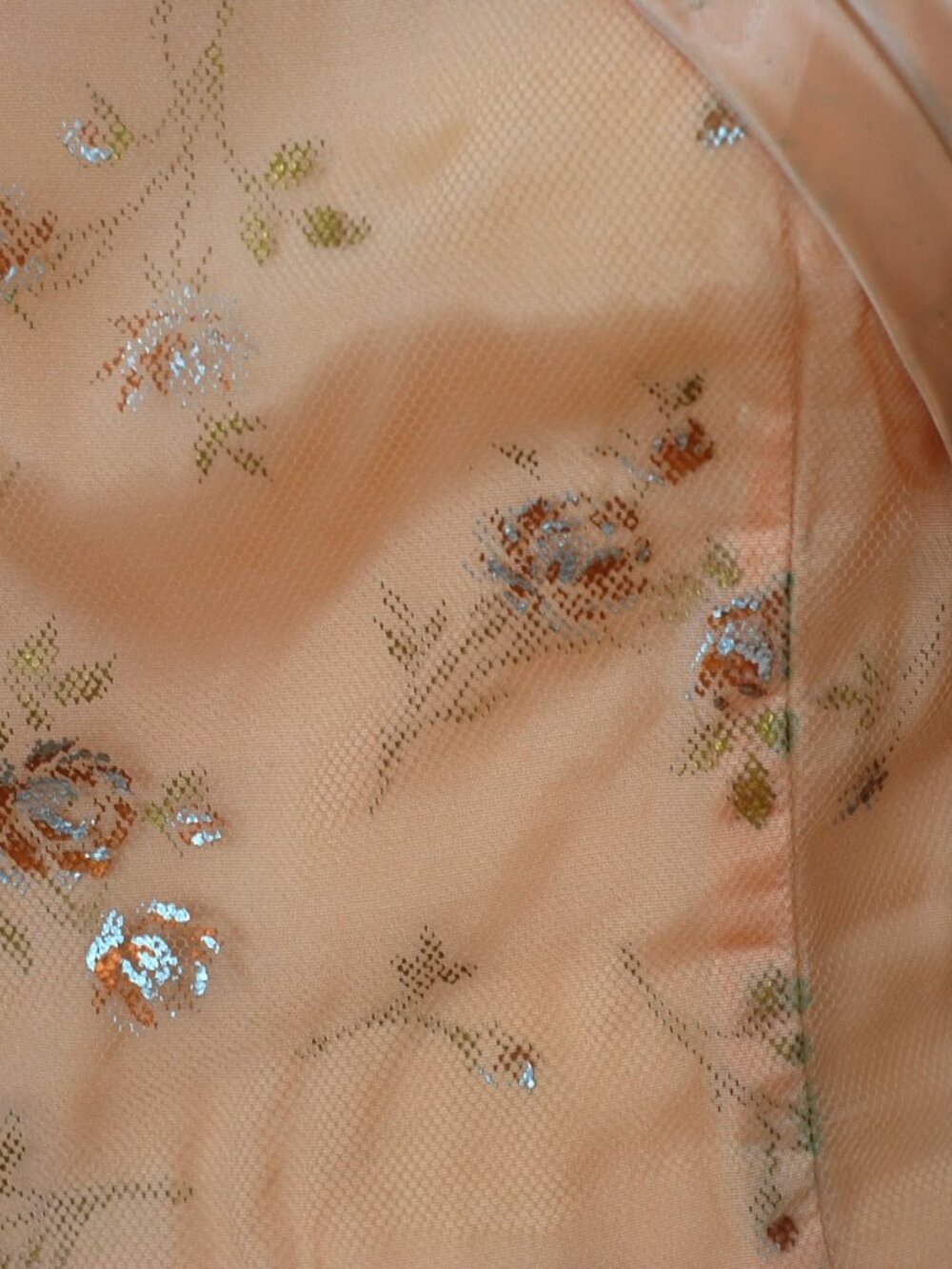 Original Elizabeth Ann 1960's Dress With Metallic Highlights - Picture 5 of 6